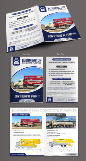 Flyer Design by ARTOGRAPHY for Bloomington Concrete Pumping | Design #24810780