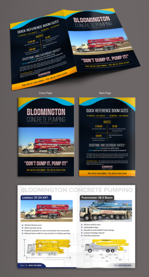 Flyer Design by ARTOGRAPHY for Bloomington Concrete Pumping | Design: #24817827
