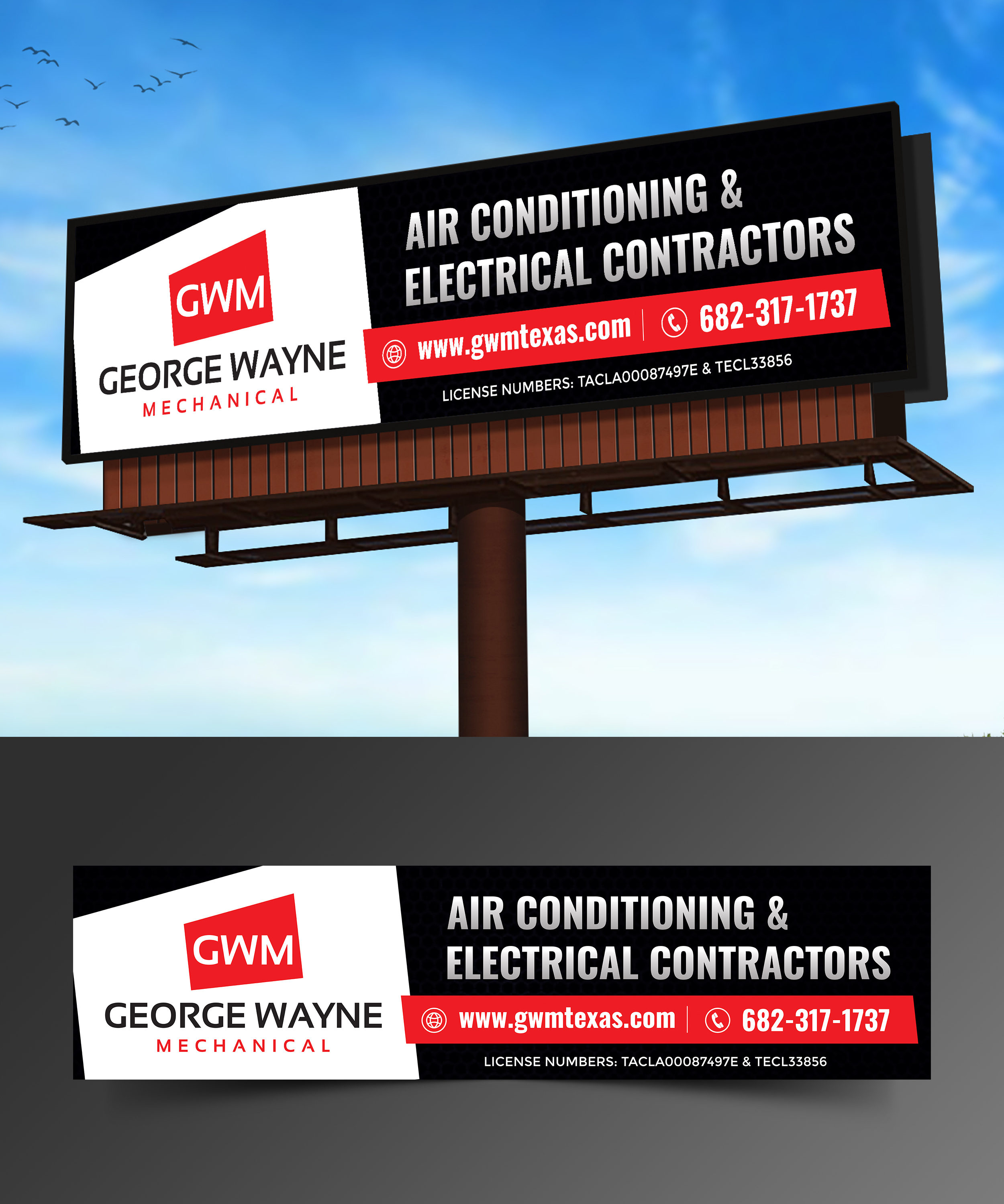 Diseño de Cartelera por ecorokerz para George Wayne Mechanical | Diseño #24814910