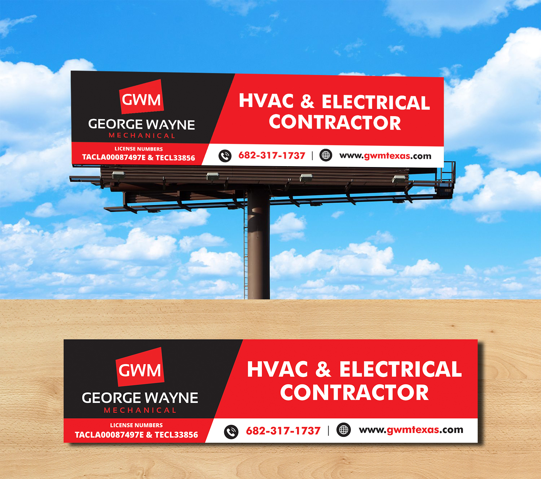 Billboard Design by ecorokerz for George Wayne Mechanical | Design #24815589