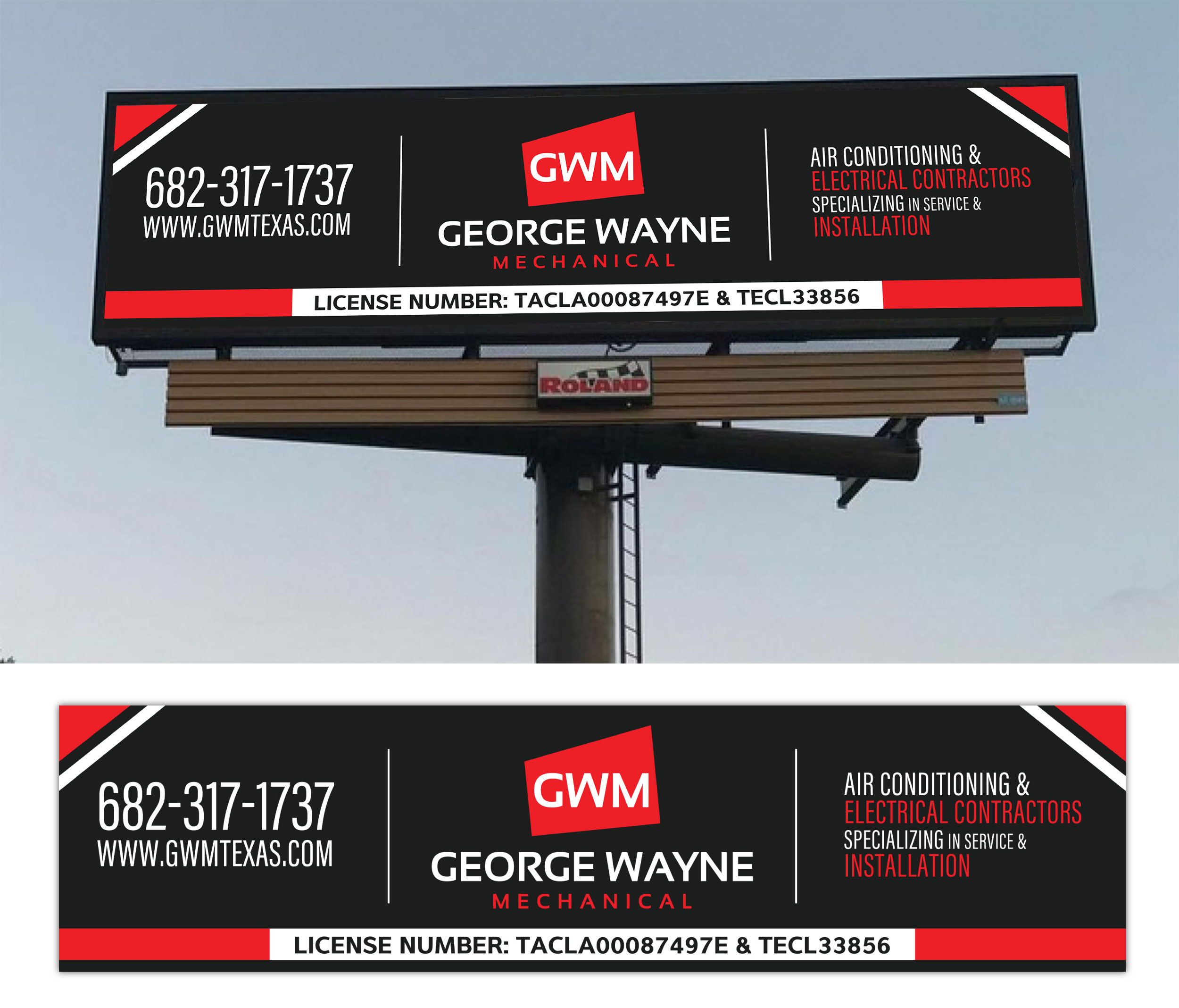 Design de Panneau par u2square pour George Wayne Mechanical | Design #24810874