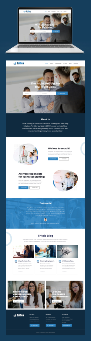 Web Design For Staffing Company | Diseño Web por Mukarram Haidari