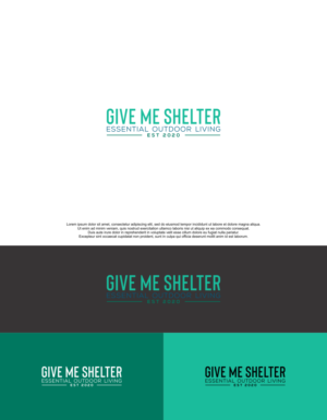 Give me Shelter, Essential outdoor living, EST 2020 | Logo Design by siti MWDesign