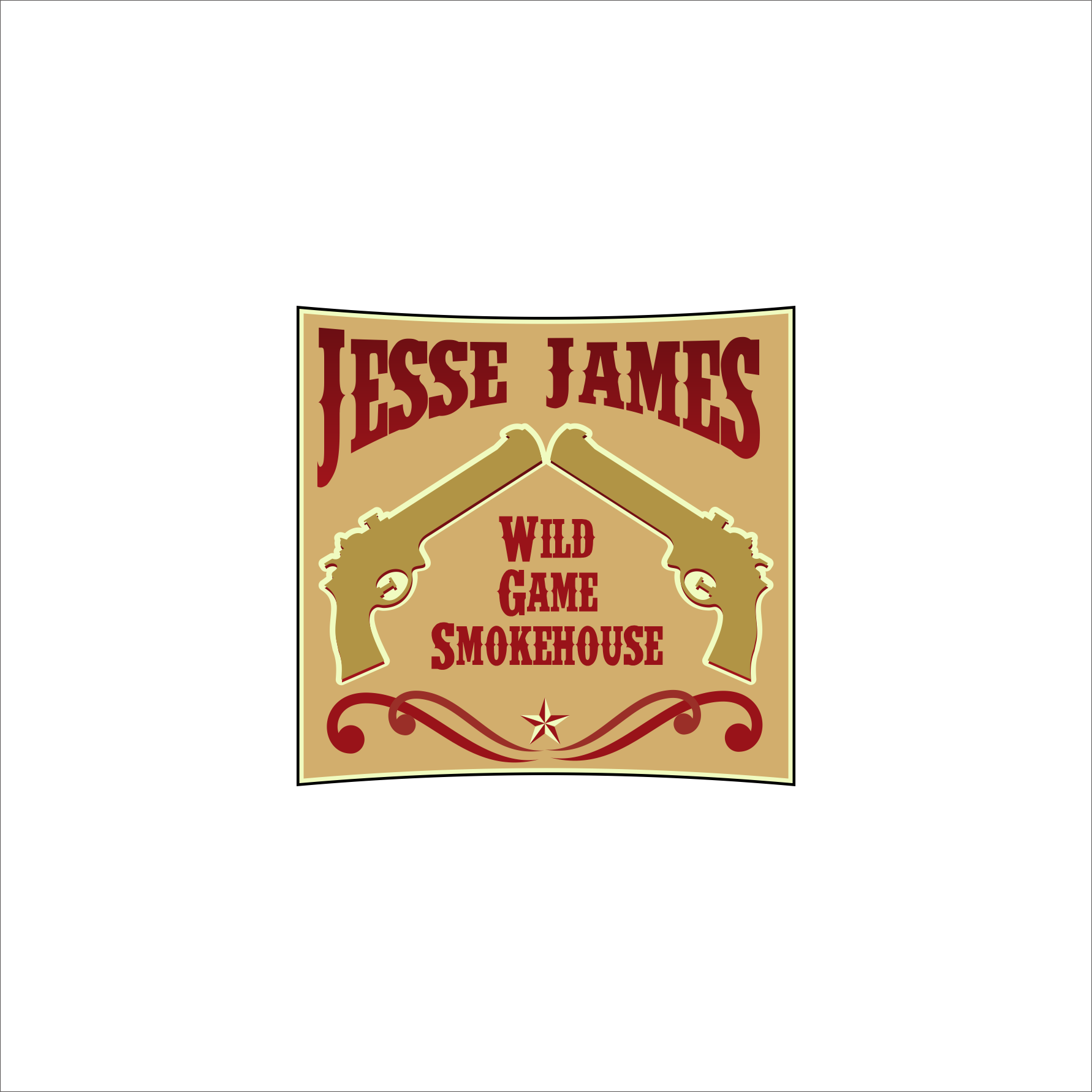Logo Design by subhadip for Jesse James Wild Game Smokehouse | Design #24826968