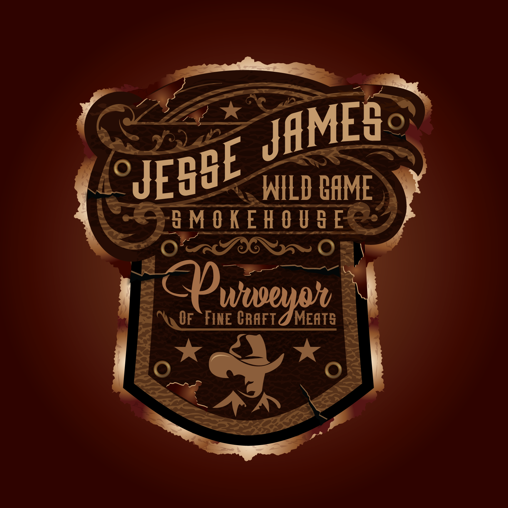 Design de Logo par Dennis Jackson Design pour Jesse James Wild Game Smokehouse | Design #24901989