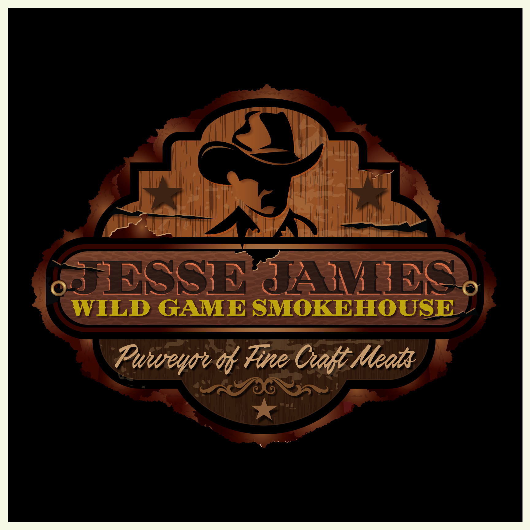 Design de Logo par Dennis Jackson Design pour Jesse James Wild Game Smokehouse | Design #24902474