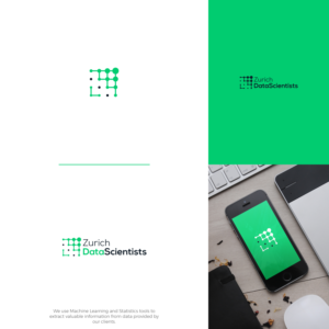 "Zurich Data Scientists" must be there. In addition, to the full name, we would to have its abbreviation too (i.e." ZDS"). However, the abbreviation does not necessarily needs to be there. | Diseño de Logo por JohnM.
