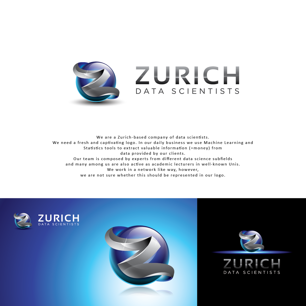 Logo Design by TerryBogard for Zurich Data Scientists | Design #24869893