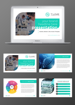 Tune Therapeutics is a biotech company that needs a powerpoint theme. | PowerPoint Design by ecorokerz