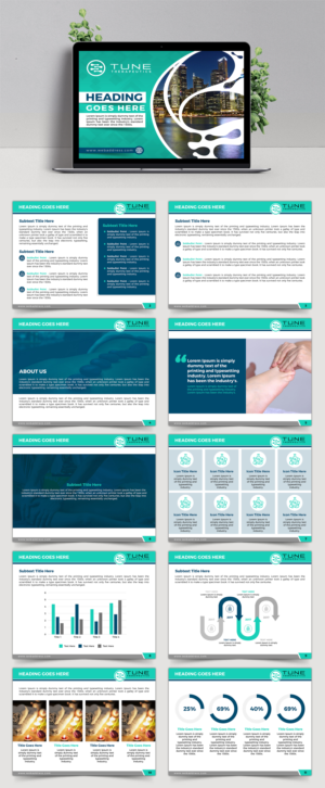 Tune Therapeutics is a biotech company that needs a powerpoint theme. | PowerPoint Design by SAI DESIGNS