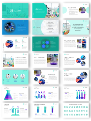 Tune Therapeutics is a biotech company that needs a powerpoint theme. | PowerPoint Design by joseborgesbarboza 2