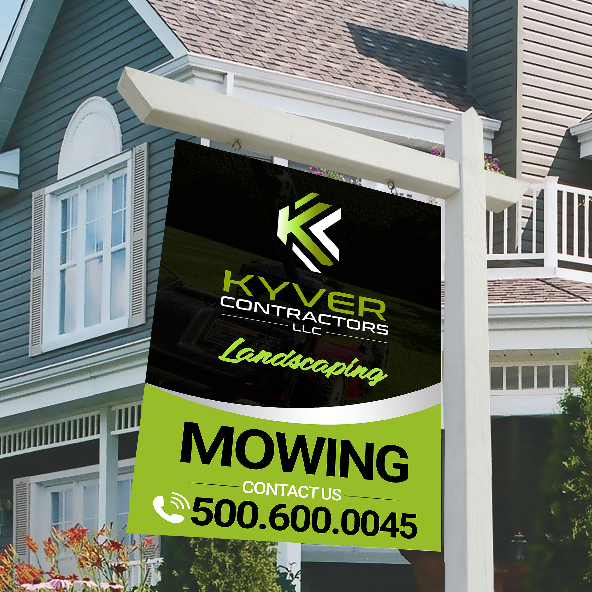 Signage Design by Designers Hub for Kyver Contractors, LLC | Design #24828244