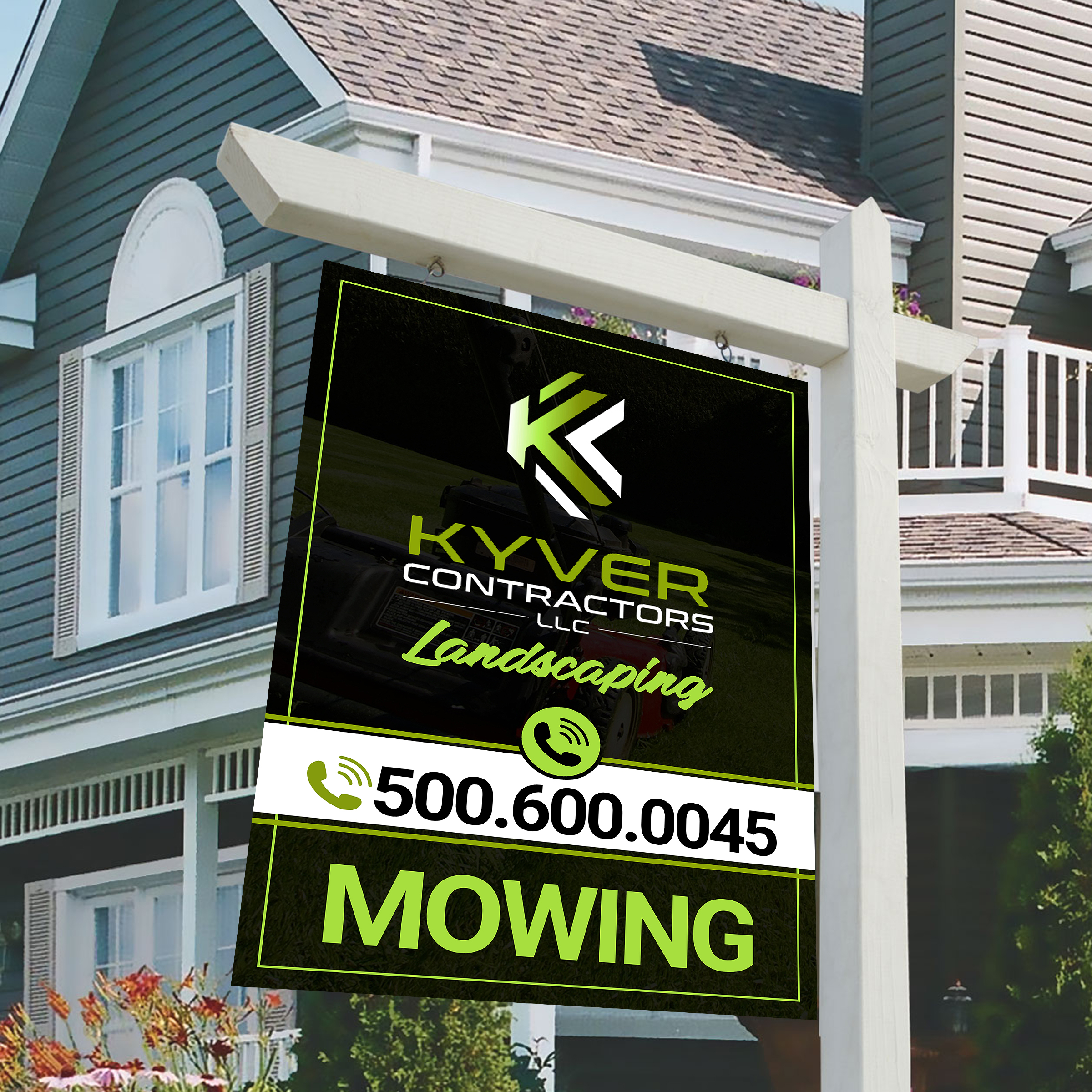 Signage Design by Designers Hub for Kyver Contractors, LLC | Design #24831649