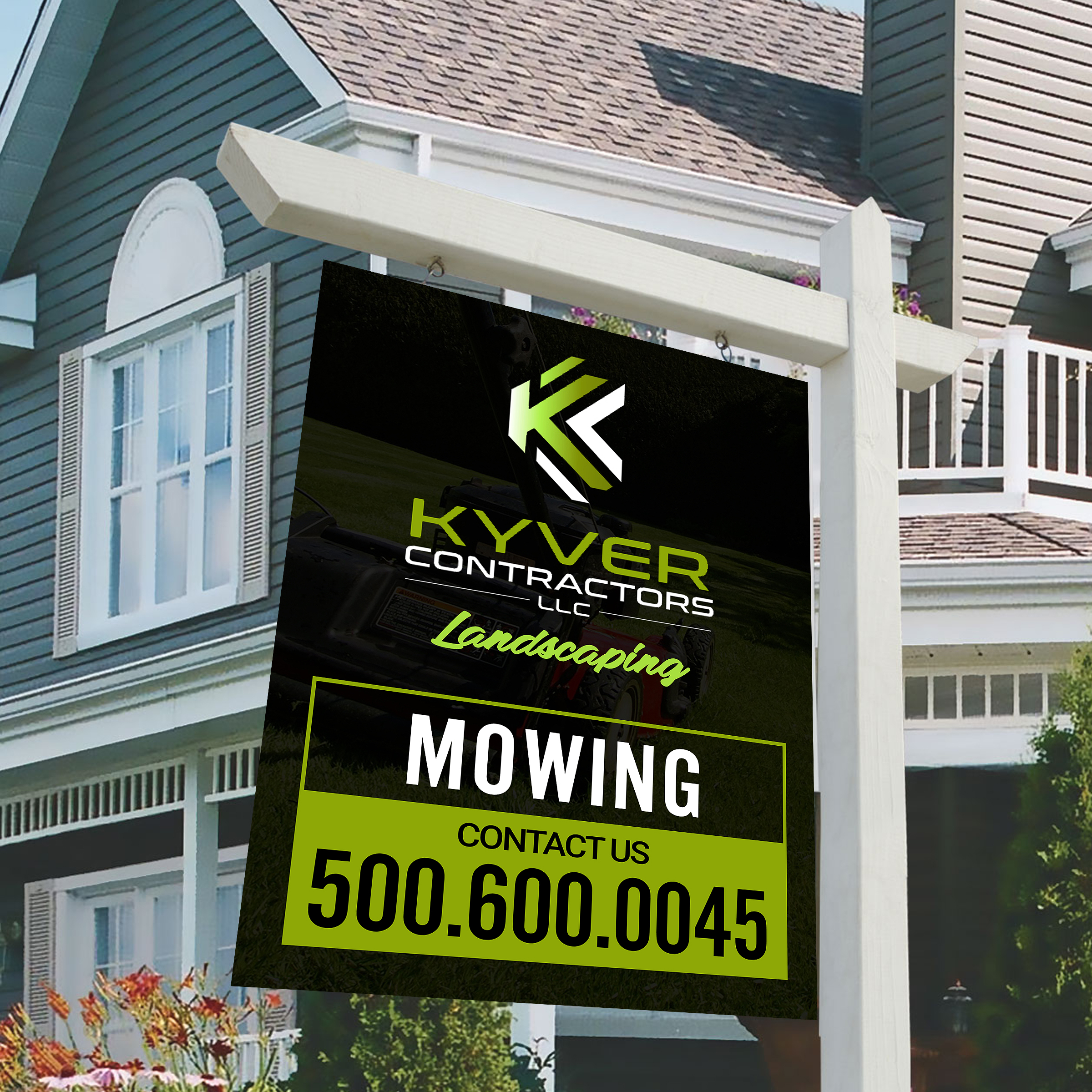 Signage Design by Designers Hub for Kyver Contractors, LLC | Design #24831656