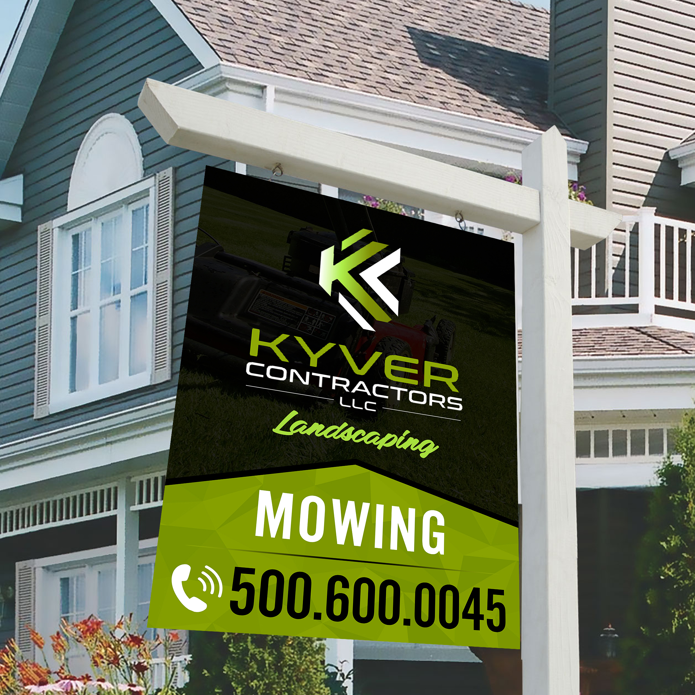 Signage Design by Designers Hub for Kyver Contractors, LLC | Design #24831661