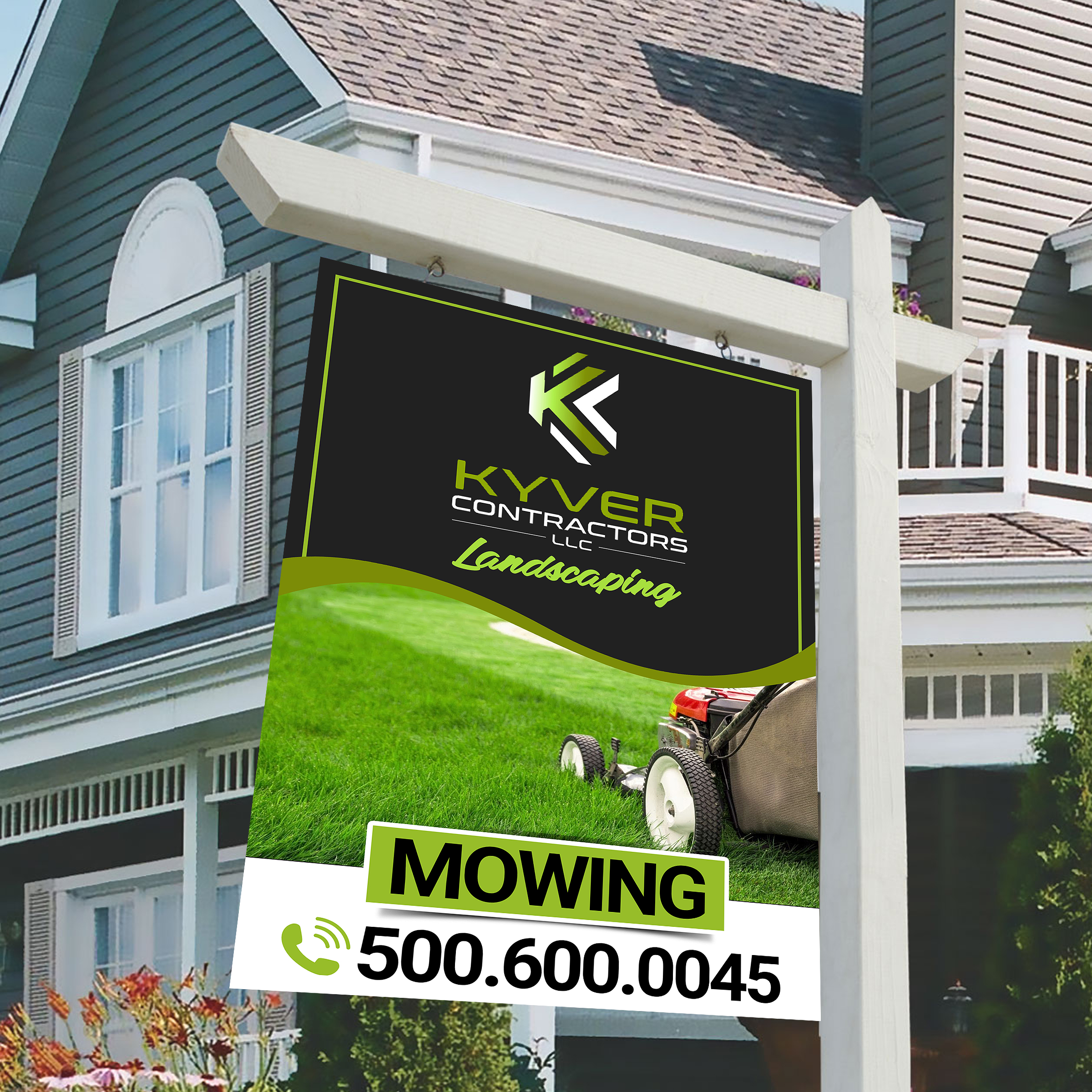 Signage Design by Designers Hub for Kyver Contractors, LLC | Design #24831918