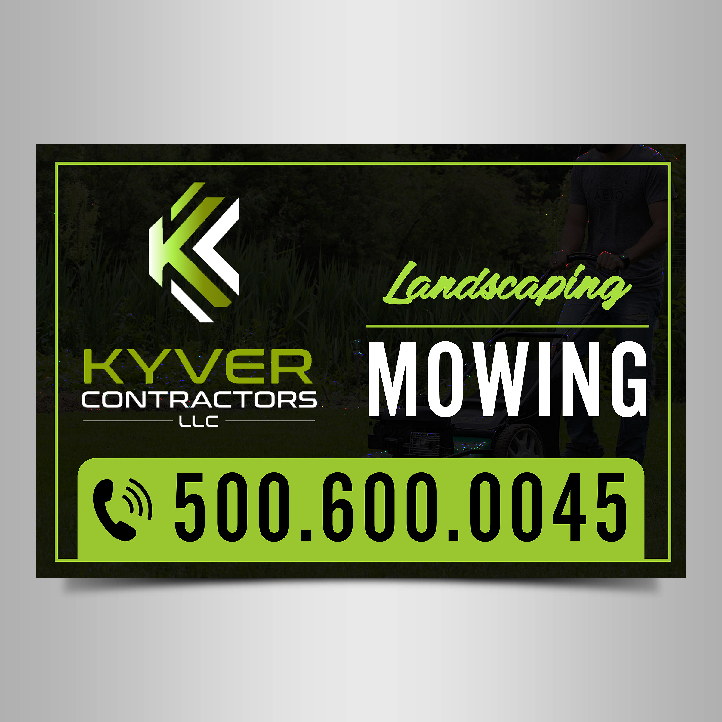Signage Design by Designers Hub for Kyver Contractors, LLC | Design #24840327