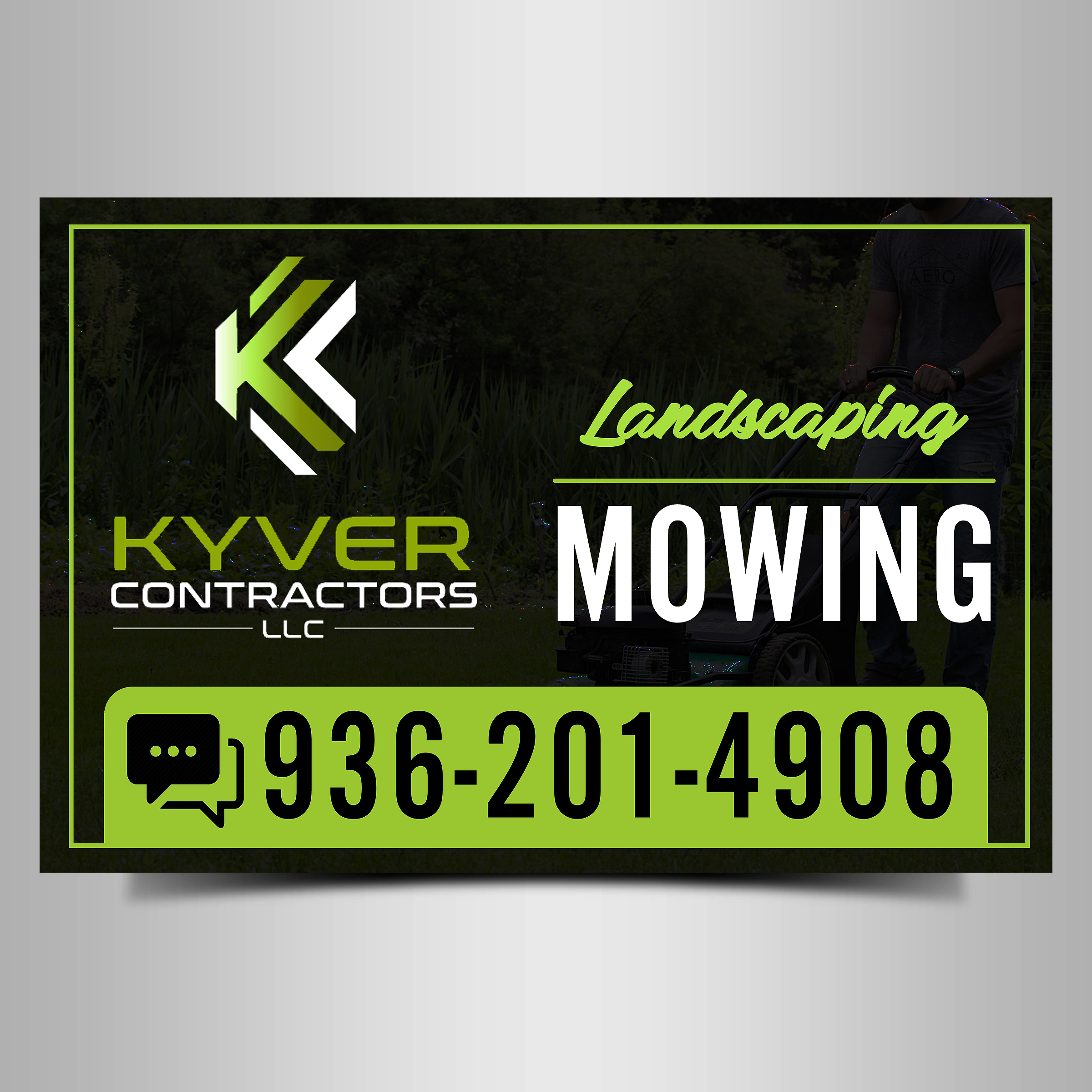 Signage Design by Designers Hub for Kyver Contractors, LLC | Design #24841296