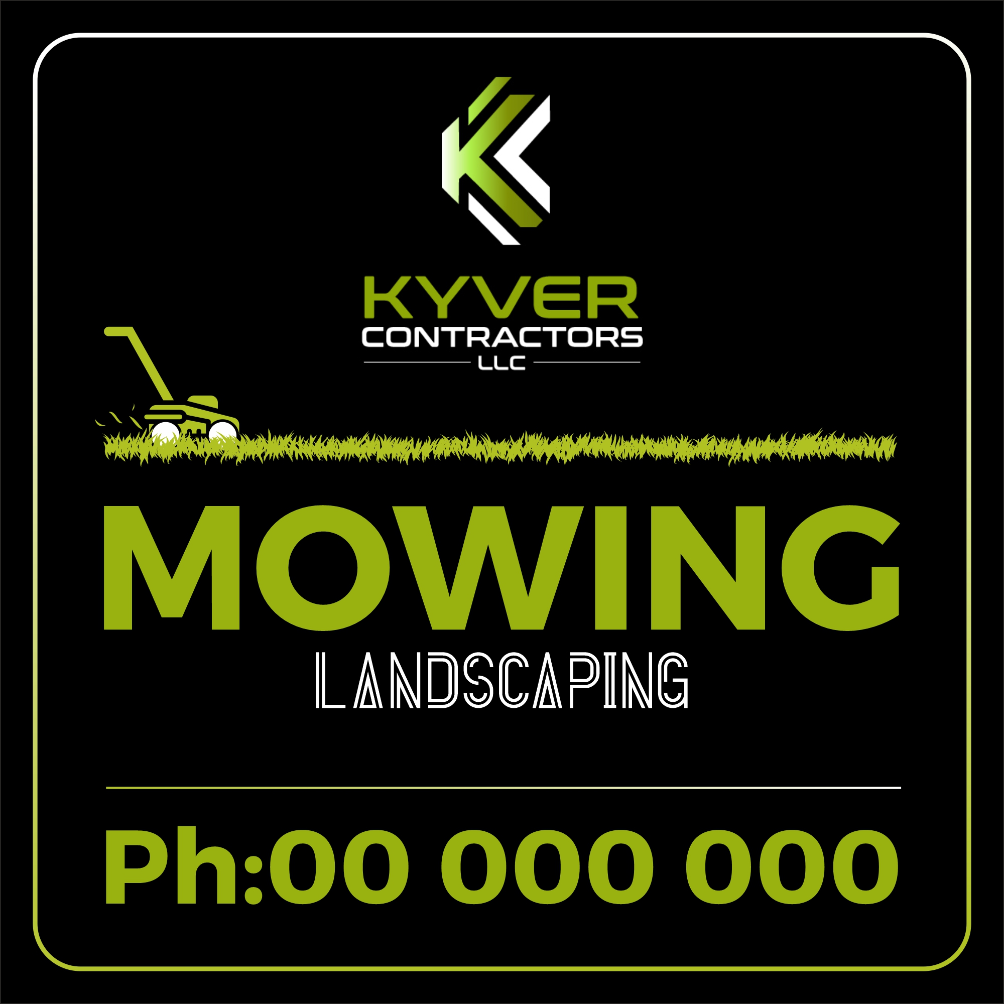 Signage Design by HariKiranIsukapalli for Kyver Contractors, LLC | Design #24820072