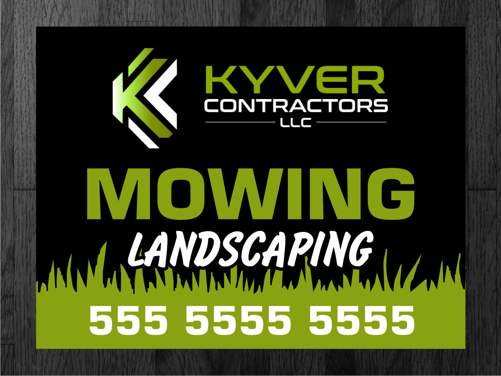 Schilder-Design von Atvento Graphics für Kyver Contractors, LLC | Design #24825001