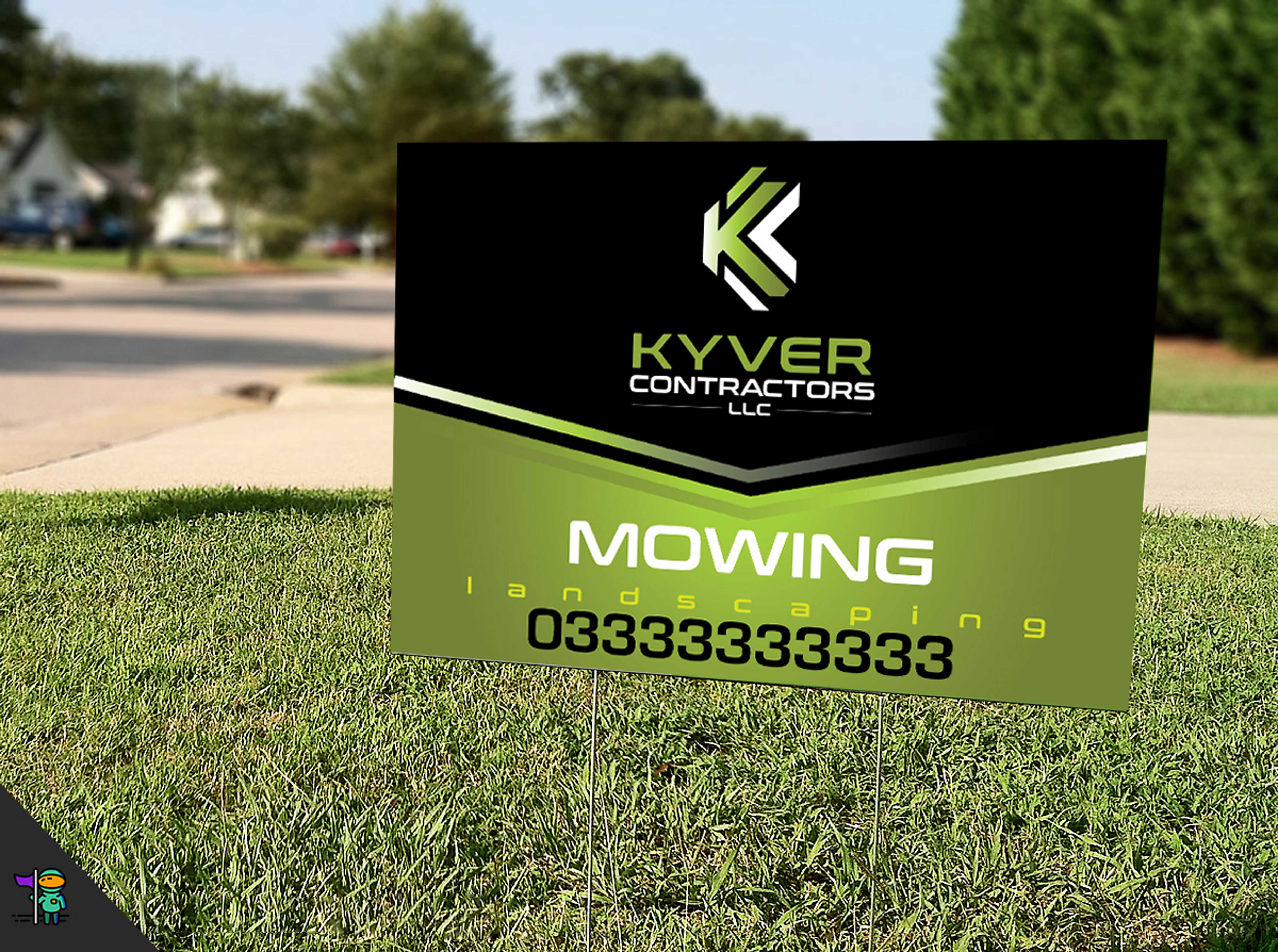 Signage Design by HAMDIYA for Kyver Contractors, LLC | Design #24834828