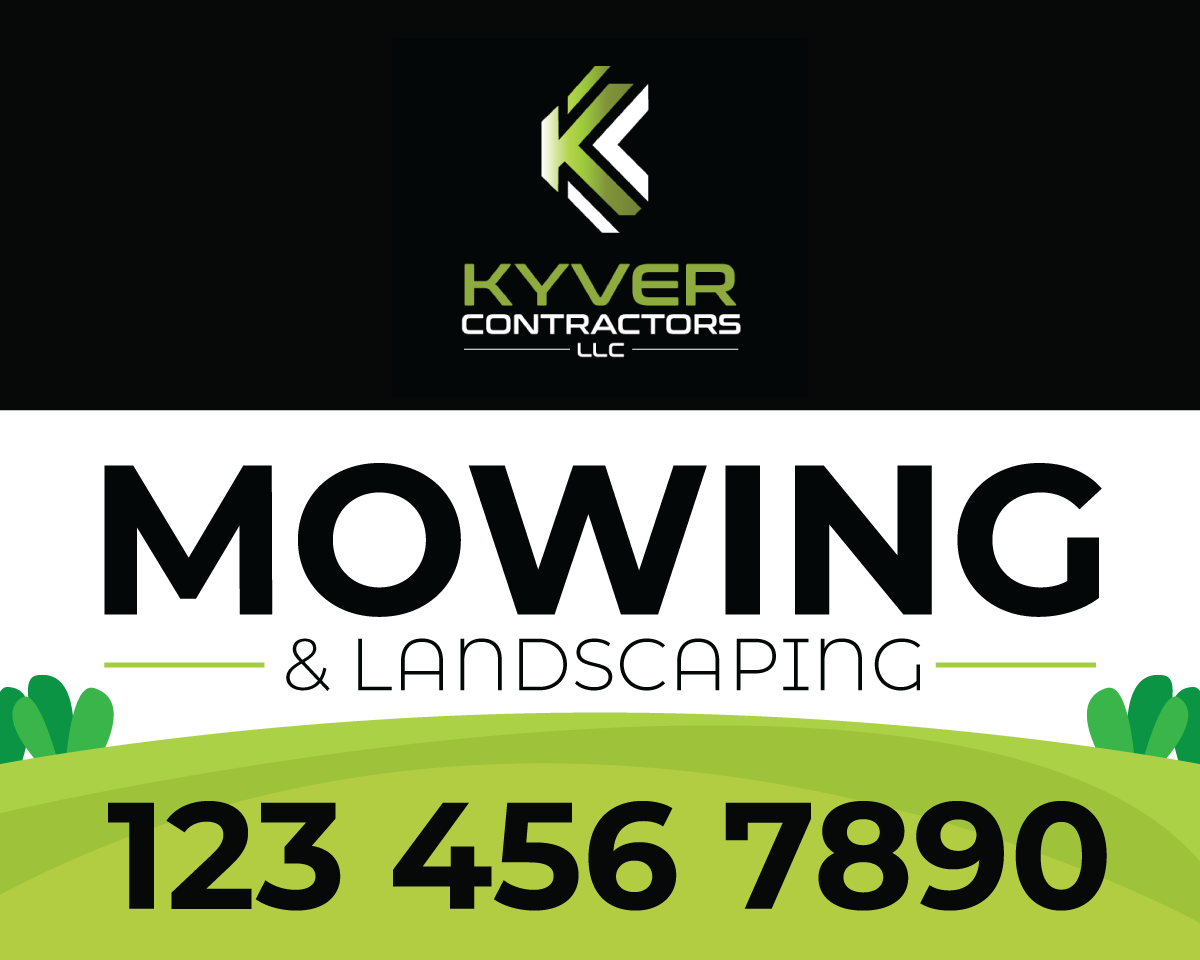 Signage Design by JK18 for Kyver Contractors, LLC | Design #24821277