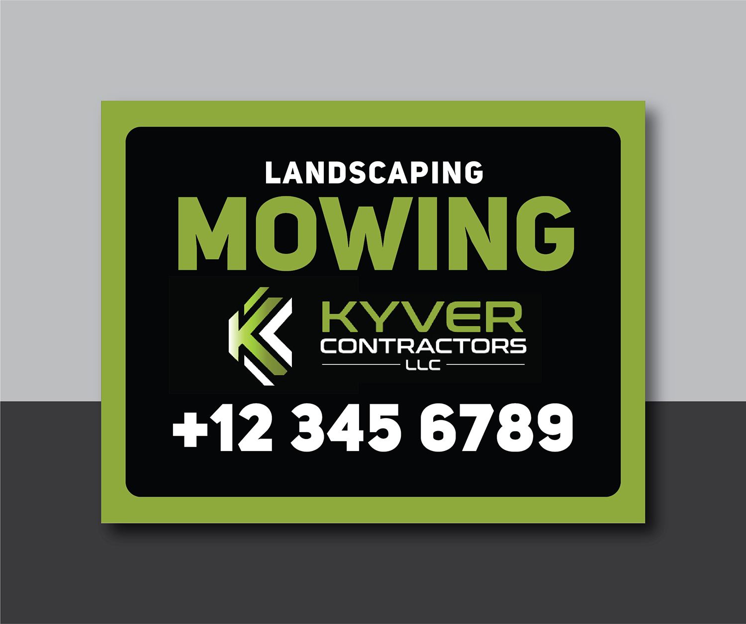 Signage Design by Deziners Zone for Kyver Contractors, LLC | Design #24824050