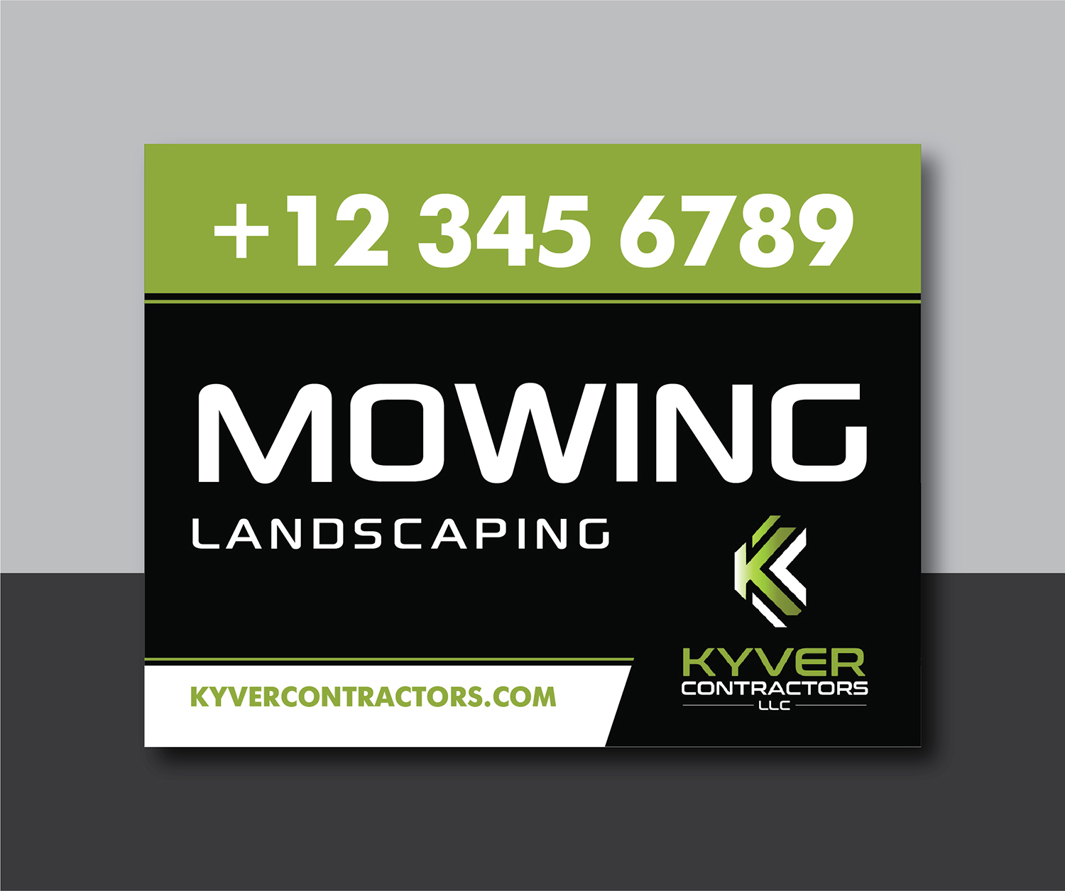 Signage Design by Deziners Zone for Kyver Contractors, LLC | Design #24824051