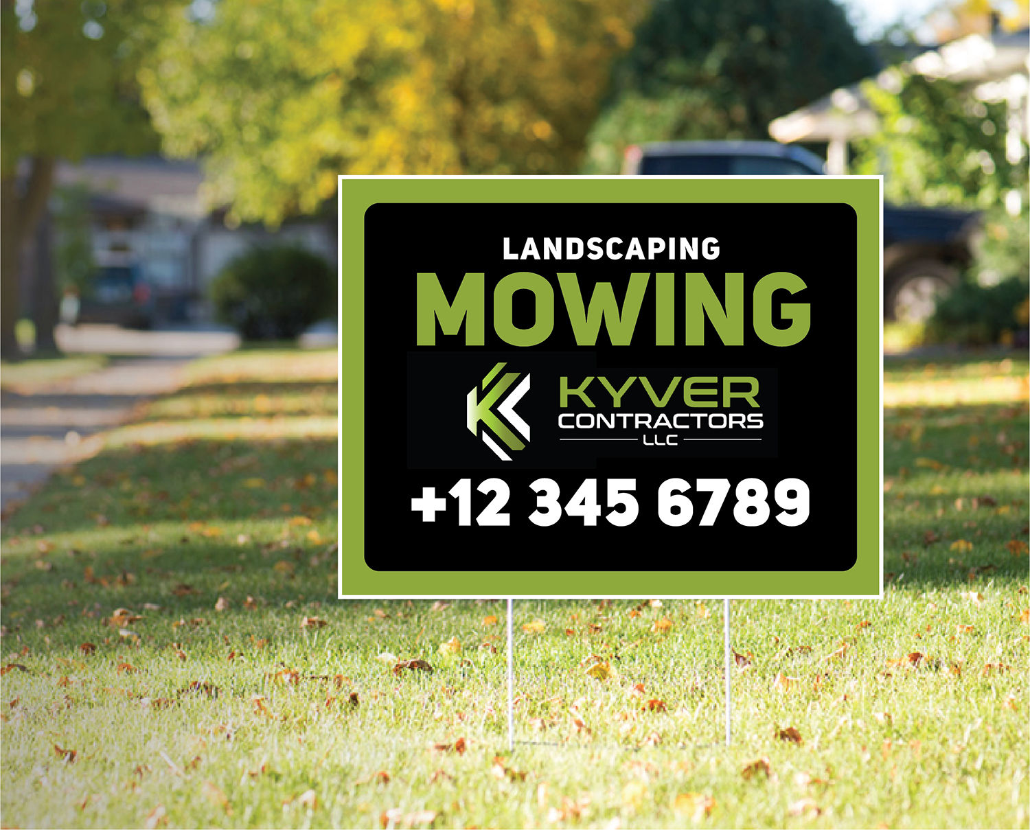 Signage Design by Deziners Zone for Kyver Contractors, LLC | Design #24824059