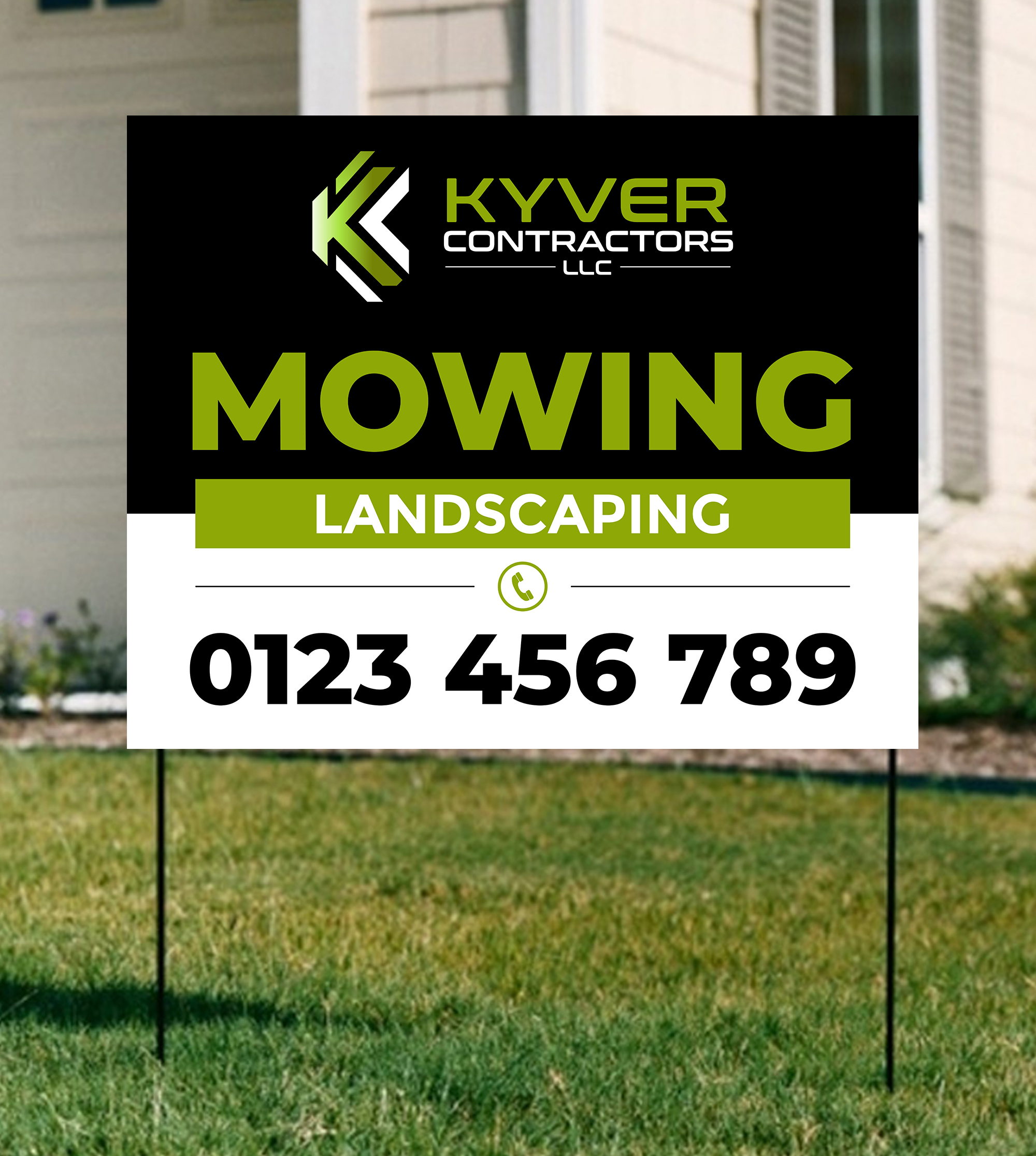 Signage Design by ecorokerz for Kyver Contractors, LLC | Design #24820903