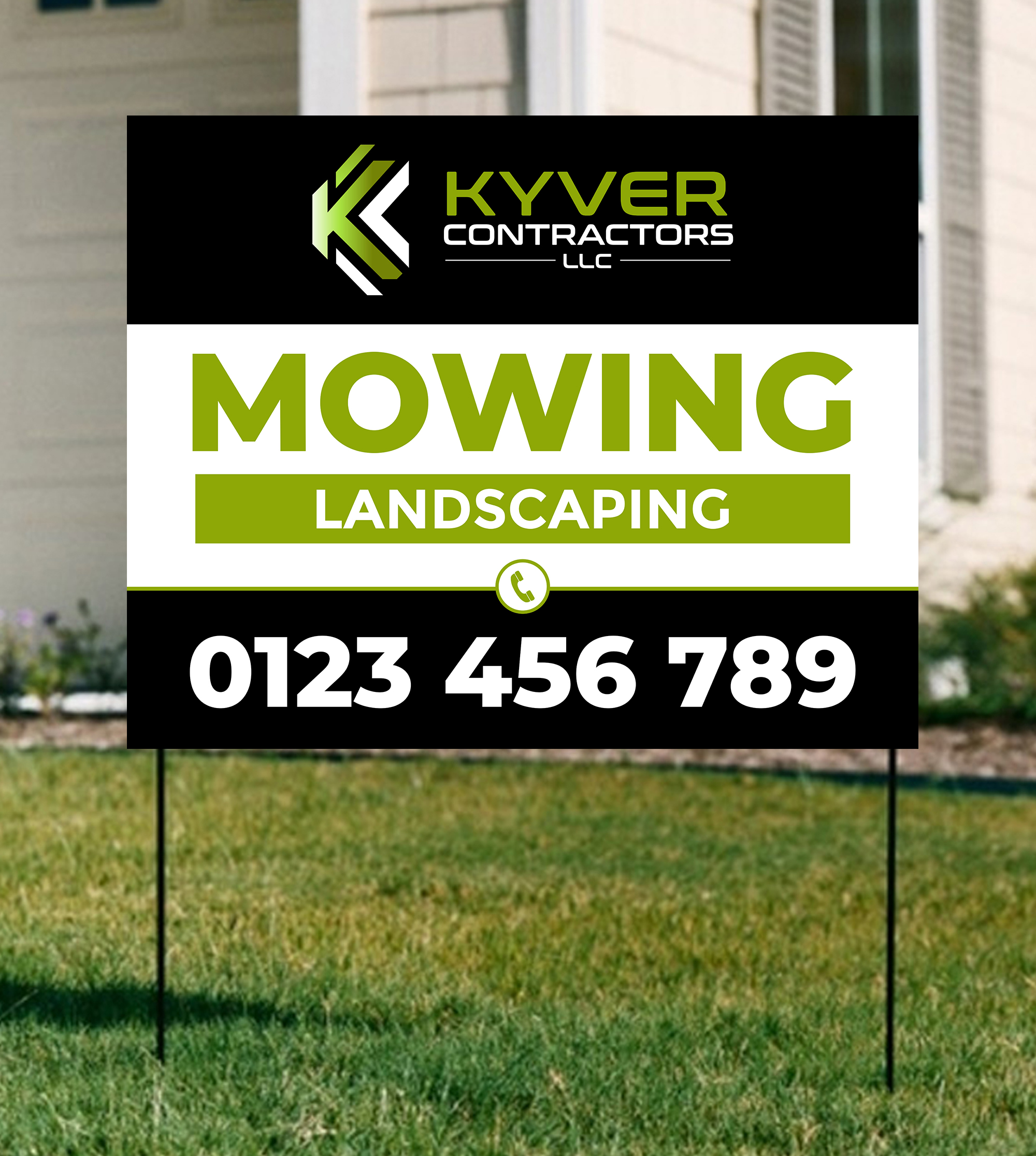 Signage Design by ecorokerz for Kyver Contractors, LLC | Design #24820904