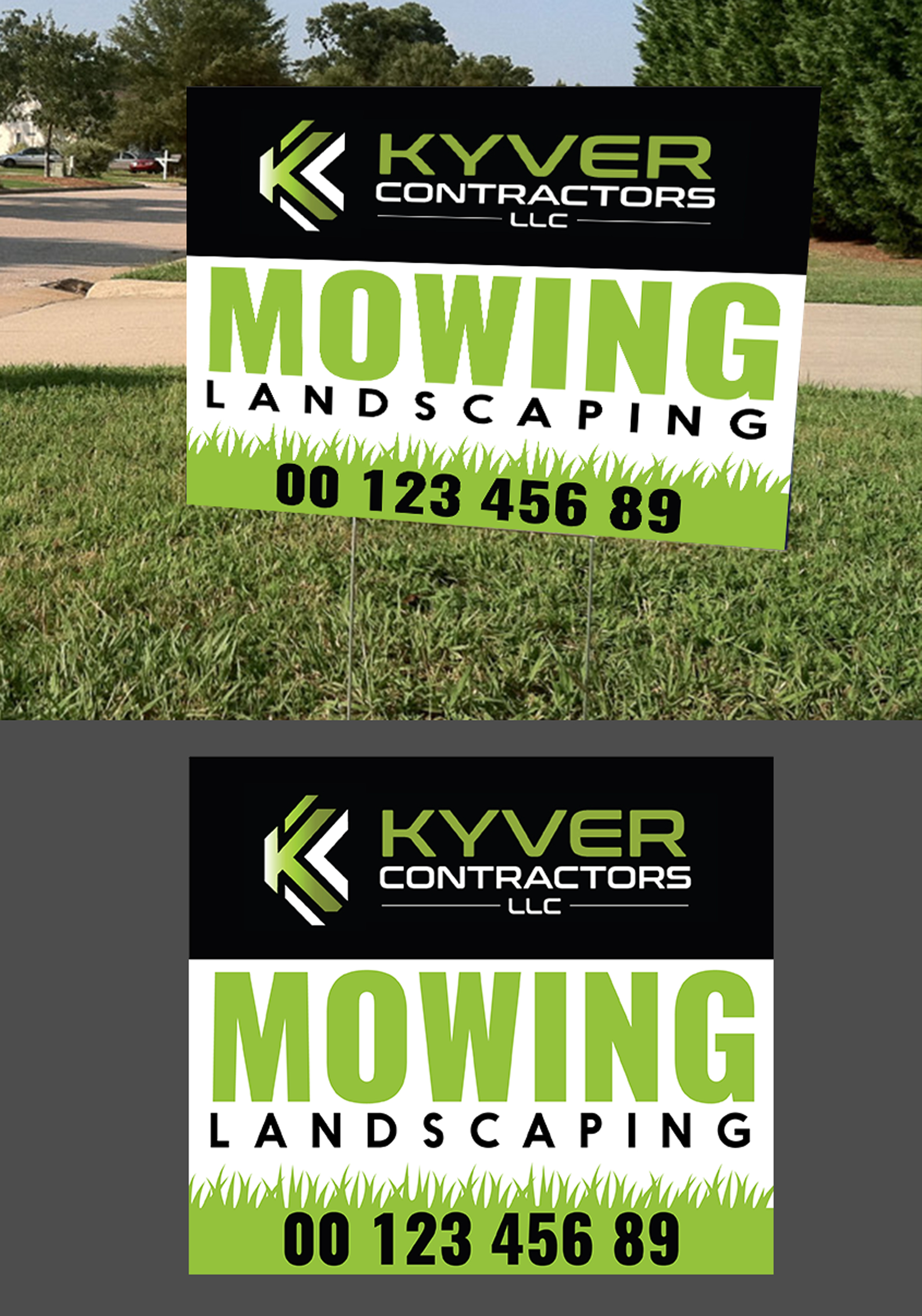 Diseño de Señalética por pd graphic 2 para Kyver Contractors, LLC | Diseño #24826527