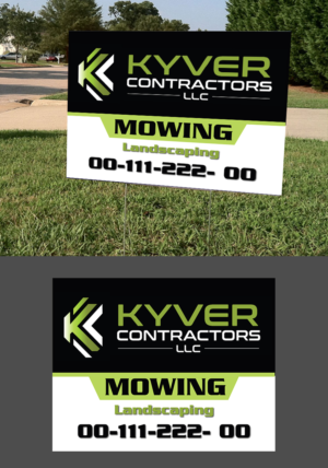 Diseño de Señalética por pd graphic 2 para Kyver Contractors, LLC | Diseño: #24826528