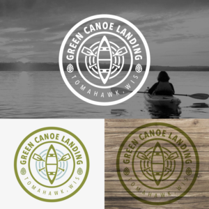 Green Canoe Landing Tomahawk Wis. | Design de Logo par simple mind