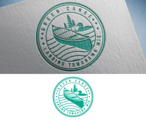 Green Canoe Landing Tomahawk Wis. | Logo Design by GoodTimes$$$