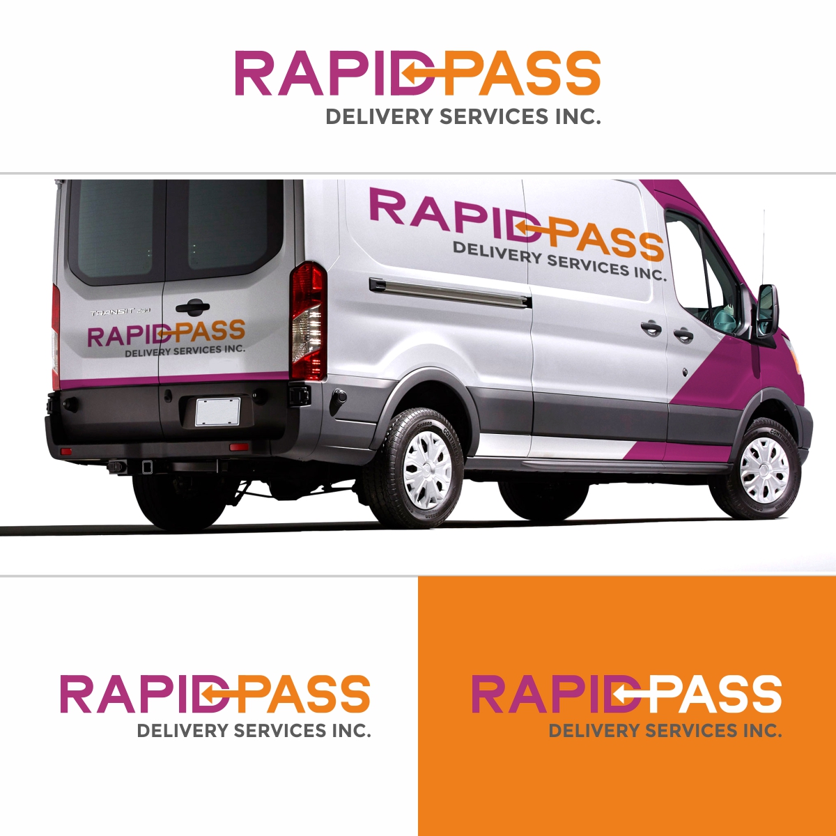 Logo Design by Regh Element for RapidPass Delivery Services Inc. | Design #24839817
