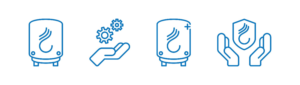 Set of 4 badges for new tiered Service Plans we are launching | Diseño Con Ícono por Lauren