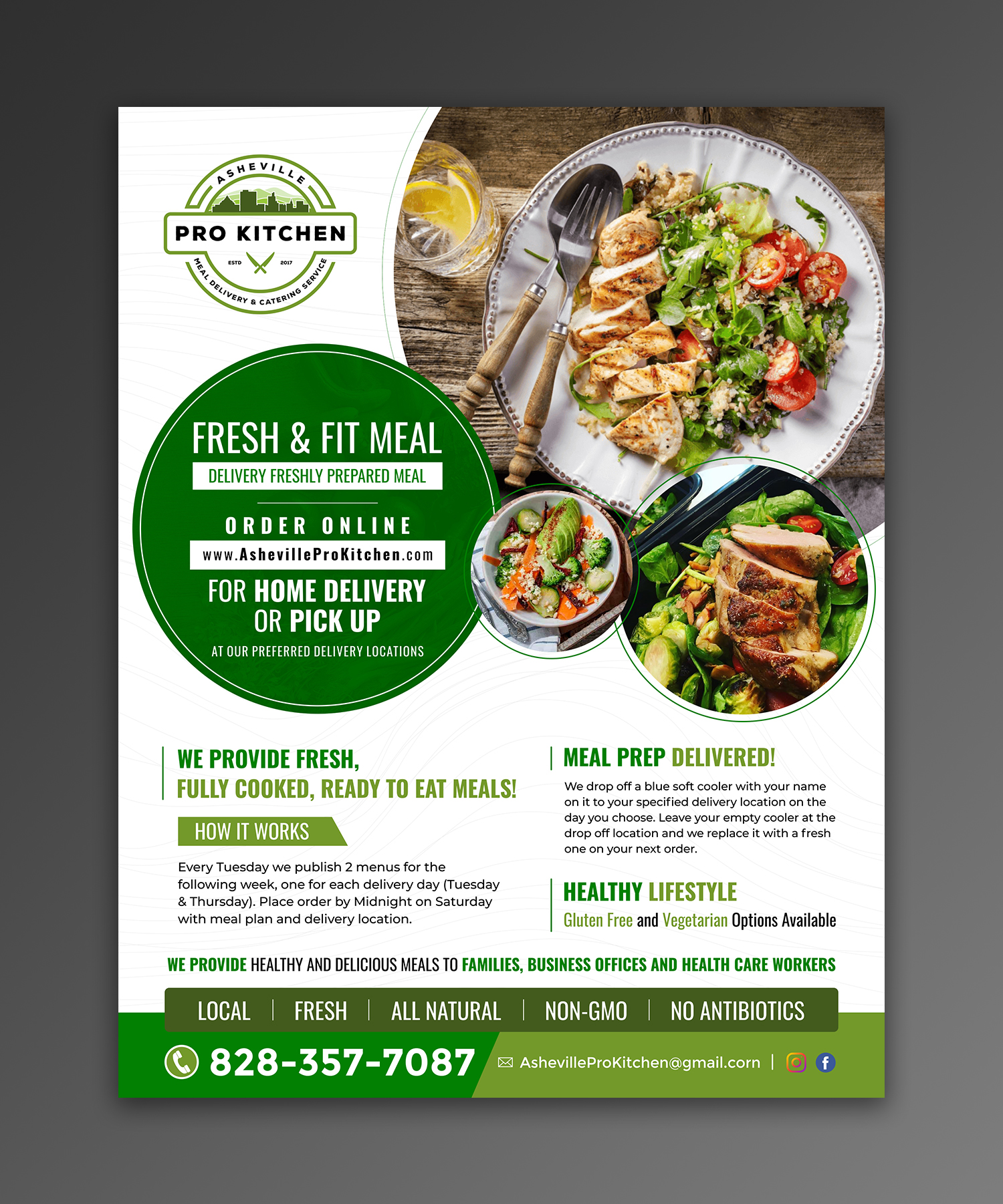 Flyer Design by ecorokerz for Asheville Pro Kitchen | Design #24829146