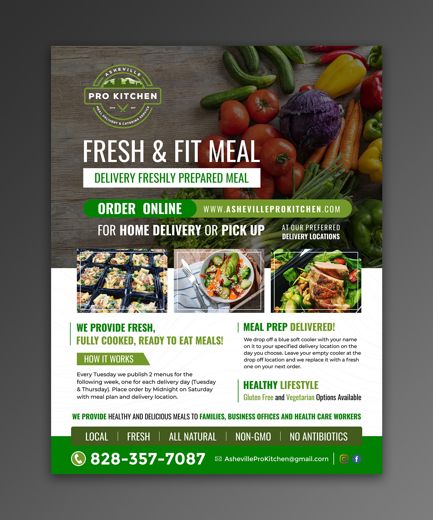 Flyer Design by ecorokerz for Asheville Pro Kitchen | Design #24829440