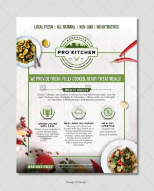 Flyer Design by D Creative for Asheville Pro Kitchen | Design #24832240