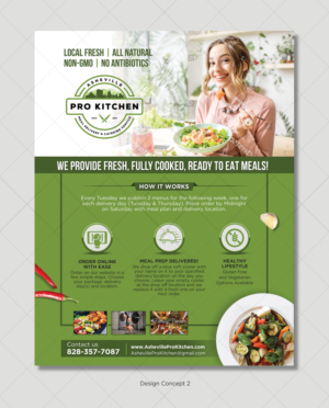 Local Healthy meal delivery service needs a new flyer | Design de Flyer par D Creative