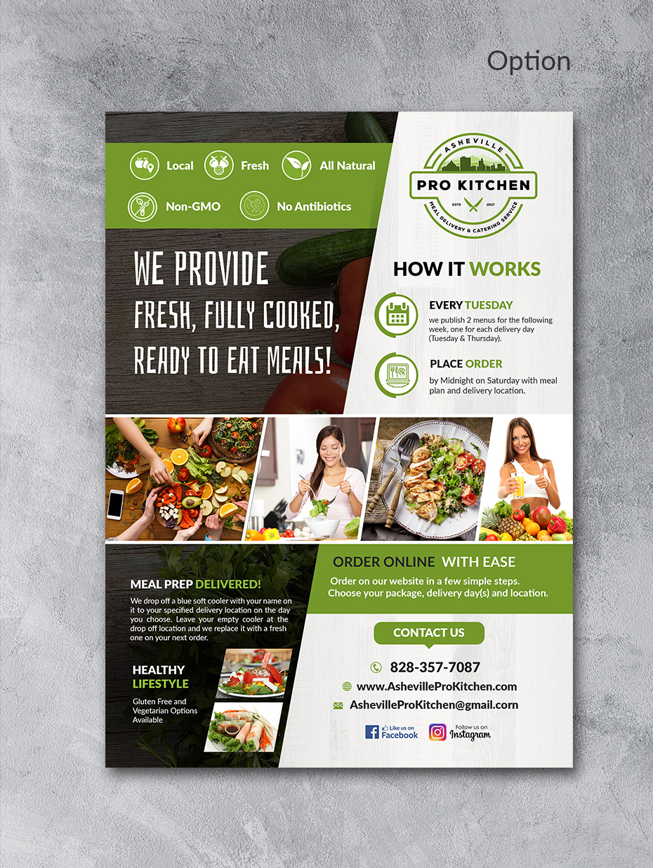 Flyer Design by innovative earth for Asheville Pro Kitchen | Design #24831353