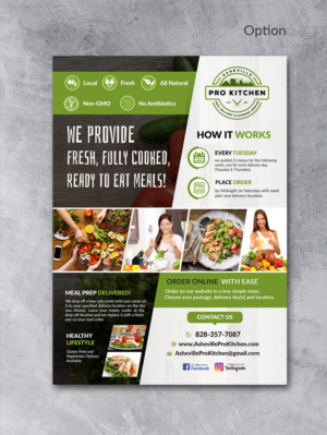 Flyer Design by innovative earth for Asheville Pro Kitchen | Design: #24831353