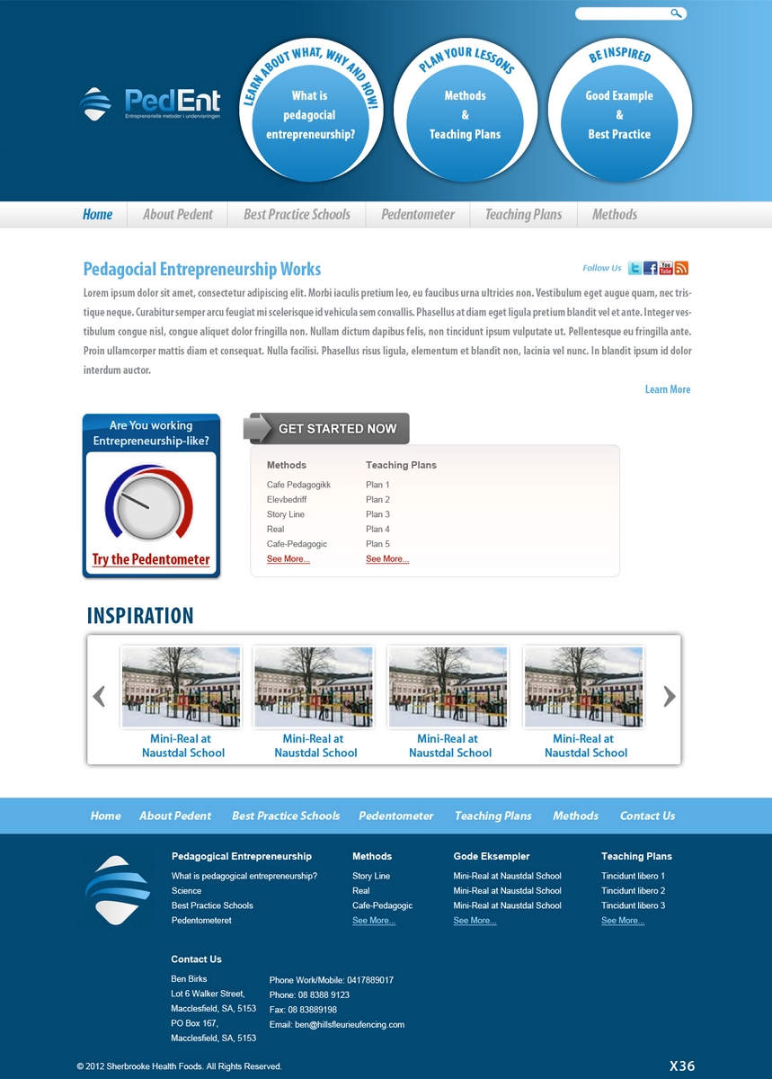 Web Design by pb for this project | Design #736012