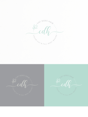 Cat Does Hair    ** color cut & full body waxing. | Diseño de Logo por ultramarin