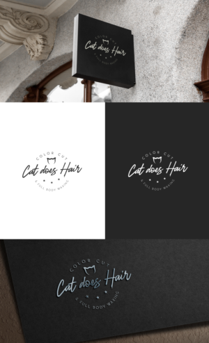 Cat Does Hair    ** color cut & full body waxing. | Logo Design by GLDesigns