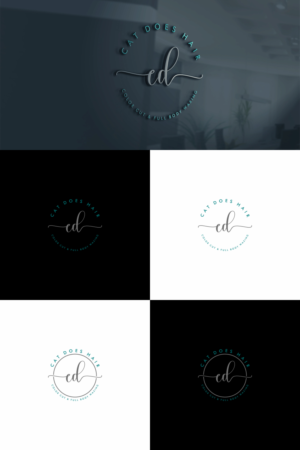Cat Does Hair    ** color cut & full body waxing. | Logo-Design von ZiangArt_Studio