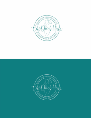 Cat Does Hair    ** color cut & full body waxing. | Diseño de Logo por Praza