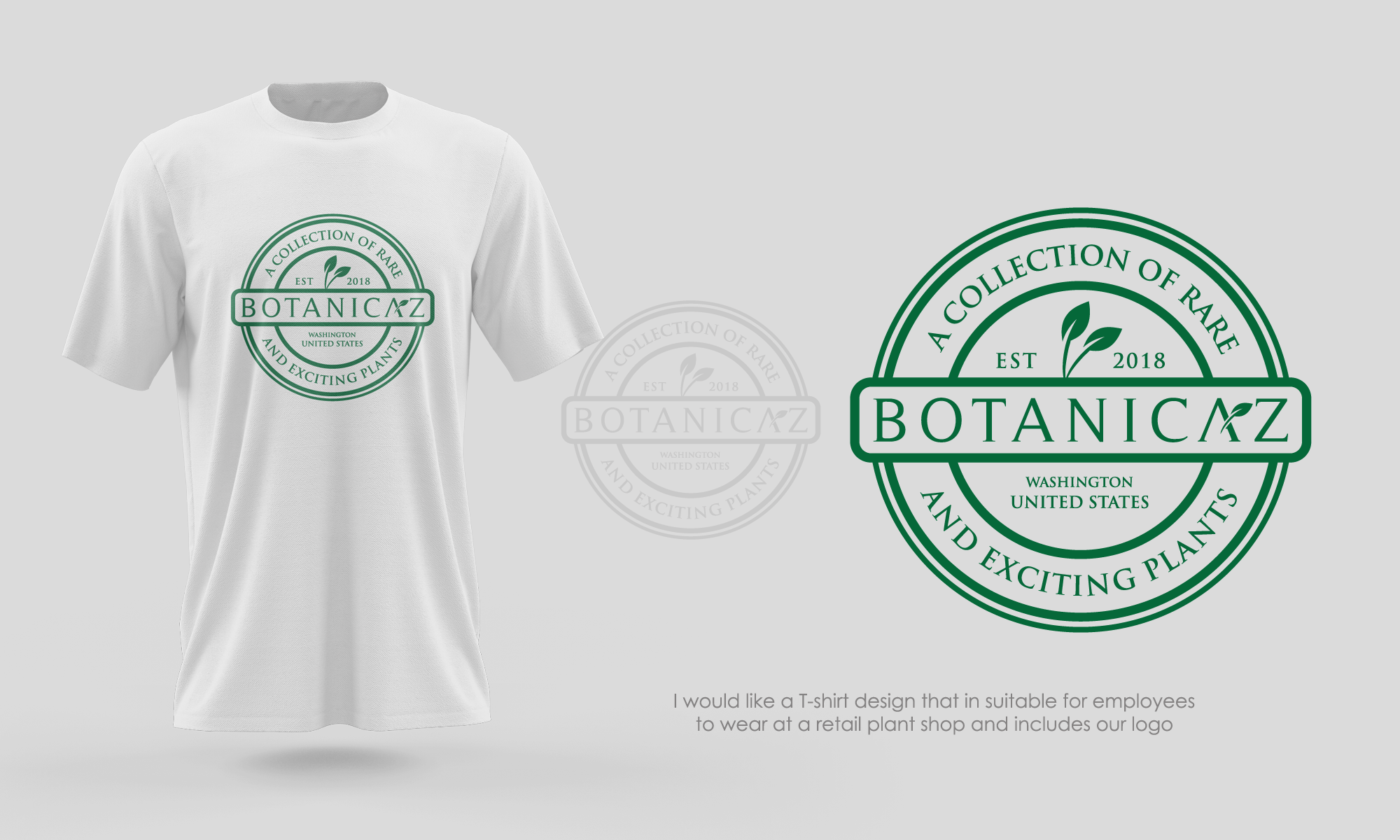T-shirt Design by Risallah for Botanicaz LLC | Design #24828073