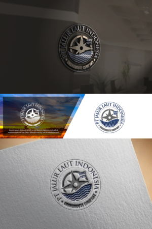 PT JALUR LAUT INDONESIA (must), SINCE 2020 / A GRANDROUTE COMPANY (optional) | Logo Design by damian